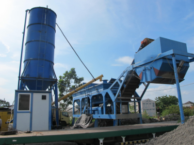 Centrale mobile de mélange de sols stabilisés en Indonésie