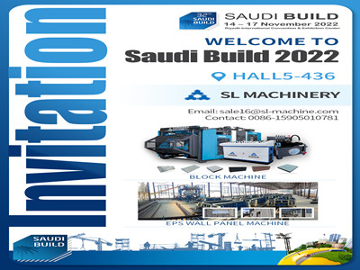 Bienvenue à Saudi Build 2022 HALL 5-436, SL Machinery