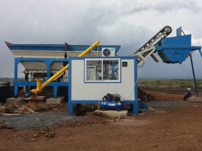 Centrale de mélange de sol stabilisé YWCB300 au Kenya
